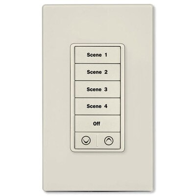 PCS PulseWorx UPB Wall Controller, 7 Button, Light Almond
